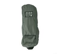 Funda para bolsa de palos de golf, protector contra el clima con bolsa de almacenamiento, nailon impermeable para viajes, protección contra la lluvia, tamaño grande, 122 x 20 cm (verde)
