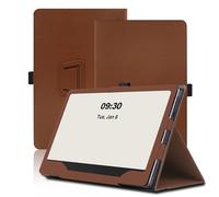 Funda para Boox Note Air5 C 10.3 Pulgadas, Boox Note Air5 C Tablet Funda, Funda Protectora Plegable con Soporte para Lápiz y Correa para la Muñeca, Protección Total. (Marrón)