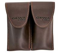 Funda para boquilla Crazy Horse Trompa marrón para 2 boquillas
