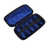 Funda para boquillas de saxofón Oxfords de tela para saxofón, caja de almacenamiento multiespacio para boquilla de viento de madera
