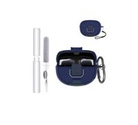 Funda para Bose Ultra Open Earbuds,toergy Soft TPU Clear Cover,Impermeable,a prueba de golpes, protección contra arañazos, fácil de llevar, con cordón, llavero y kit de limpieza (azul)