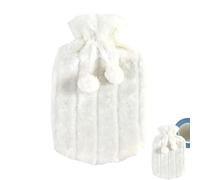 Funda para botella de agua caliente, cubierta suave de 2 litros, bonita funda para bolsa de agua caliente con felpa mullida, calor a largo plazo, alivio rápido del dolor, 30 x 20 cm - (bolsa de agua