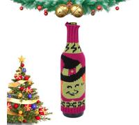 Funda para botella de vino de Halloween, bolsa de botella de champán,Cubiertas envolventes para botellas con diseño de fantasma de calabaza araña y calavera | Protector decorativo para la manga del