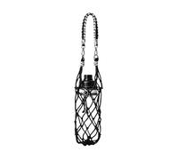 Funda para botella - Malla moderna ajustable y portátil, accesorios de botella de agua, funda para actividades al aire libre, senderismo, pesca, ciclismo, viajes, playa, vacaciones, gimnasio, Negro