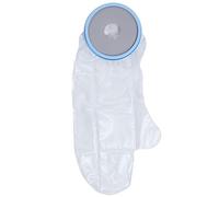 Funda para brazo para yeso, reutilizable, impermeable, protector de curación de heridas, seguro, fácil de usar, diseño de silicona elástica para ducha, baño, medio brazo, azul, (Adulta N-1101)
