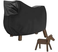 Funda para caballo de madera, 210D Oxford resistente al agua, al polvo, resistente al sol, lona protectora con cordón