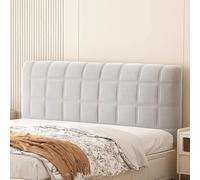 Funda para cabecero de cama de matrimonio o individual, de terciopelo, para cabeceros de metal, madera y cuero (180 x 70 cm), color gris claro