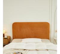 Funda para Cabecero De Cama De Terciopelo De Color Puro Protectora para Cabecero De Cama Antideslizante Y Elástica A Prueba De Polvo para Decoración De Dormitorio-Orange||180cm