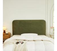 Funda para Cabecero De Cama De Terciopelo De Color Puro Protectora para Cabecero De Cama Antideslizante Y Elástica A Prueba De Polvo para Decoración De Dormitorio-Green||180cm