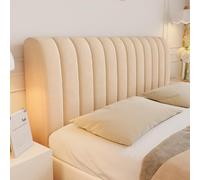 Funda para Cabecero De Cama Funda Antipolvo para Cabecero De Cama Terciopelo Moderno Protectora para Cabeceros De Camas con Todo Incluido Acolchado para Decoración De Dormitorio-Khaki||70 * 160cm