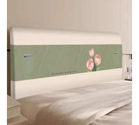 Funda Para Cabecero Funda Antipolvo Para Cabecero Moderna Y Elástica Protector De Cabecera De Cama Elástica Integral Individual, Doble Y King Para Decoración De Cabeceros De Dormitorio-Green-1||160cm