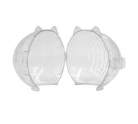 Funda para cabeza de gato, bozal de astronauta para gato transparente, transpirable, capucha multiusos para gatito, cubierta esférica para cabeza de mascota para recortar uñas