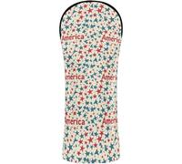 Funda para cabeza de palo de golf de cuero de primera calidad con etiquetas de números, diseñadas para adaptarse a todas las maderas y conductores Día de la Independencia, estrellas rojas y azules