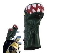 Funda para cabeza de palo de golf de dinosaurio, de piel sintética, Tyrannosaurus Rex, fundas para putter de golf para la mayoría de los palos, cubierta de cabeza de conductor, garantiza una