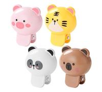 Funda para cabezal de cepillo de dientes eléctrico, cubierta antipolvo con forma de animal, protector decorativo con abrazadera para viajes, hotel, dormitorio, baño, camping