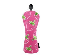 Funda para Cabezal De Palos De Golf - Funda Divertida de Fresa para Driver,Funda Antigolpes Y Antidesgaste para Campo De Golf, Viaje, Torneo Y Práctica