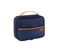 Funda para cable de cámara con asa, bolsa de transporte, banco de energía, bolsas de almacenamiento de alambre para mouse, artículos electrónicos para viajes al aire libre, color azul oscuro