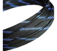 Funda para Cables Funda Trenzada expandible de Alta Densidad 1 m, 3, 4, 6, 8, 10, 12, 14, 16, 18, 20, 25, 30 y 40 mm, for protección aislada Cables(Black Blue,20mm x 1meter)