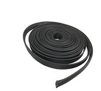 Funda para Cables, Manga del Cable Negro De La Malla Piel Serpiente Animal DOMÉSTICO, Línea Datos Trenzada Que Envuelve El Tubo Nylon Ignífugo Alambre