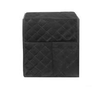 Funda para cafetera, tela de algodón impermeable, cubierta antipolvo lavable plegable para electrodomésticos de cocina con 2 bolsas de almacenamiento de 12.5 x 12 x 14 pulgadas