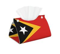 Funda para caja de pañuelos de la República Democrática de Timor-Leste, moderno soporte rectangular de piel sintética, dispensador de toallitas, funda de papel para servilletas, para baño, dormitorio