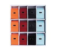 FUNDA PARA CAJAS DE CIGARILLOS COLORES SURTIDOS -EXPOSITOR DE 12 UNIDADES