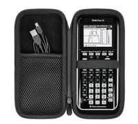 Funda para calculadora gráfica para Texas Instruments TI-84 Plus CE, funda protectora para TI-83 Plus CE Ti-85 Ti-89 Ti-82 Plus/C CE, funda rígida de EVA para Casio fx-9750GII (solo funda, negro)