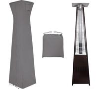 Funda para calentador de exterior hecha de tela Oxford impermeable, resistente al polvo y a los rayos UV con cierre de cremallera completo, dobladillo elástico y panel de ventilación (2)