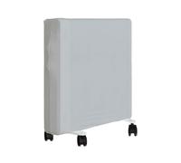 Funda para calentador eléctrico, de poliéster, resistente al polvo, ajuste elástico para calentadores de aceite y eléctricos, color gris, talla L