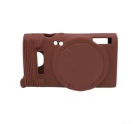 Funda para cámara Canon IXY650 ELPH360 IXUS285, silicona de larga duración, protección elegante, a prueba de golpes, funda protectora para cámara digital (marrón)