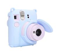 Funda para cámara de viaje, bolsa de silicona suave para 12 cámaras de película con tapas de lente, funda de silicona, Blue