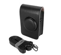 Funda para cámara Fujifilm Instax Mini, diseño de tapa abatible de cuero PU, bolsillo trasero de almacenamiento, a prueba de polvo, correa