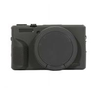 Funda para cámara G7X Mark III - Tapa de objetivo extraíble, funda de silicona suave para Canon PowerShot G7X III, compatible con accesorios G7X