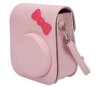 Funda para cámara instantánea, bolsa de almacenamiento para cámara instantánea, bolsa protectora con correa para el hombro, piel sintética, anticaídas, retro, para Mini11 8 9, Pink