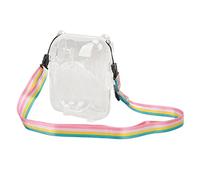 Funda para Cámara Instantánea para Fujifilm Instax Mini 12, Carcasa de PC Transparente con Correas de Hombro Ajustables, Cubierta Protectora para Cámara Ultrafina Resistente a