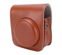 Funda para Cámara Mini90, Elegante, Retro, Vertical, de Cuero PU, Forro Suave para Fotógrafos, 11x12x7cm (Brown)