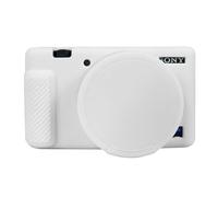 Funda para cámara Sony ZV-1, ZV1, funda protectora de silicona con tapa de lente extraíble para cámara digital Sony ZV 1, color blanco