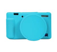 Funda para cámara Sony ZV-1, ZV1, funda protectora de silicona para cámara con tapa de lente extraíble para cámara digital Sony ZV 1, color azul