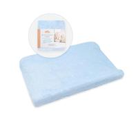 Ti TIN | Funda para Cambiador de Bebé con Tejido Elástico Adaptable 100% Microfibra Suave y Absorbente | 80x50 cm | Color Azul Celeste