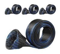 Funda para caña de pescar de malla protectora - Elástico robusto calcetín protector para almacenamiento herramientas para viaje playa lago garaje muelle río kayak barco puente surf y orilla, Azul y