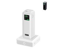 Funda para cargador portátil Anker Prime A1340 de 27,650 mAh, 3 puertos, 250 W, silicona suave, resistente a los arañazos, resistente a los golpes, con cordón, transparente.