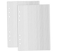 Funda para carpeta A5, paquete de 2 fundas acrílicas para planificador A5 de 6 anillas, planificador transparente, carpeta protectora para cuaderno (8, 3x5, 8 pulgadas)