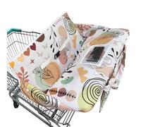 Funda para carrito de compras para bebé, 2 en 1, con bolsa de tela portátil, almohadilla de asiento para bebés, funda de cojín para restaurante, adecuada para todos los supermercados y restaurantes