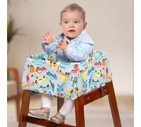 Funda para carrito de compras para bebé, impermeable, estilo cartón, cojín de asiento de silla alta, suave, cómodo, funda para carrito de seguridad para sillas altas, columpios, carros infantiles