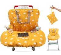 Funda para carrito de compras para bebé niña y niño, asiento resistente al agua, funda para carrito de compras XL con bolsa para teléfono y bolsillo, funda de carrito de compras neutra de género para