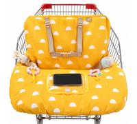 Funda para carrito de compras para bebé niña y niño, asiento resistente al agua, funda para carrito de compras XL con bolsa para teléfono y bolsillo, funda de carrito de compras neutra de género para