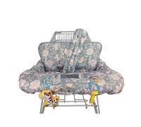 Funda para carrito de la compra para bebé, funda para carrito 2 en 1, funda para silla alta Babies N, funda acolchada para asiento de carrito de comestibles para bebé niña niño, con cojín de 1 pulgada