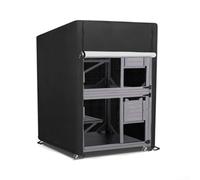 Funda para casa de gato para criaderos al aire libre construida con tela Oxford impermeable 420D para soportar una protección constante contra la intemperie (191 x 107 x 191 cm)