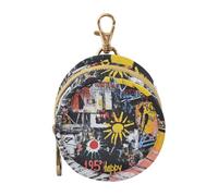 Funda para chupete con diseño de graffiti Sun Yellow Black Art Baby Girl Portavelas portátil