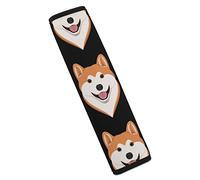 Funda para cinturón de seguridad de coche de perro Akita de dibujos animados, almohadillas para cinturón de seguridad, cómodas correas de asiento, cojines de hombro, accesorios de coche, talla única
